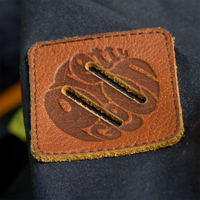 tosh jacket leather logo