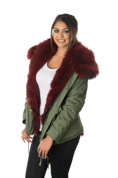 fox fur womens parka