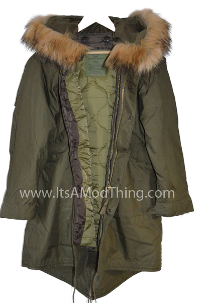 faux fur hood parka