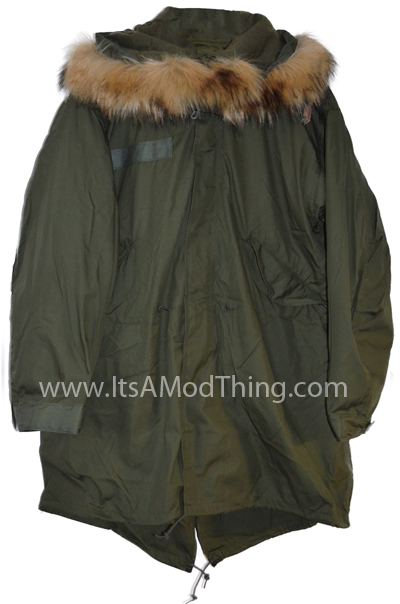 m65 fishtail parka faux fur hood