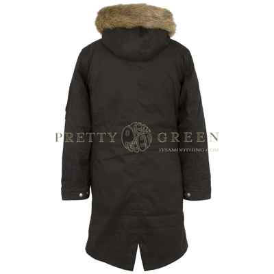 pretty green parka black