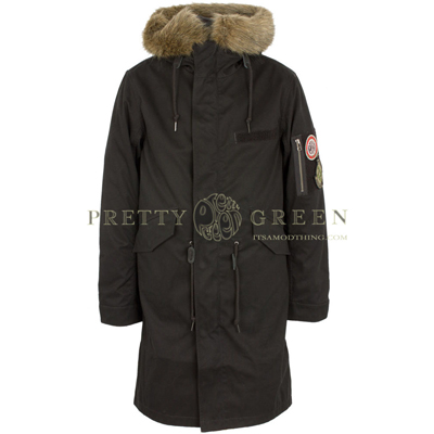 pretty green black parka