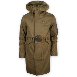 pretty green khaki parka