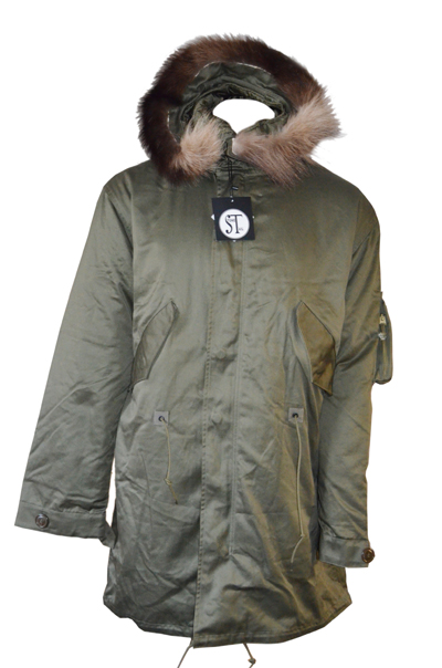 stonetail M48 wolverine fur parka