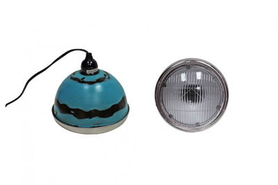 blue vespa pendant light